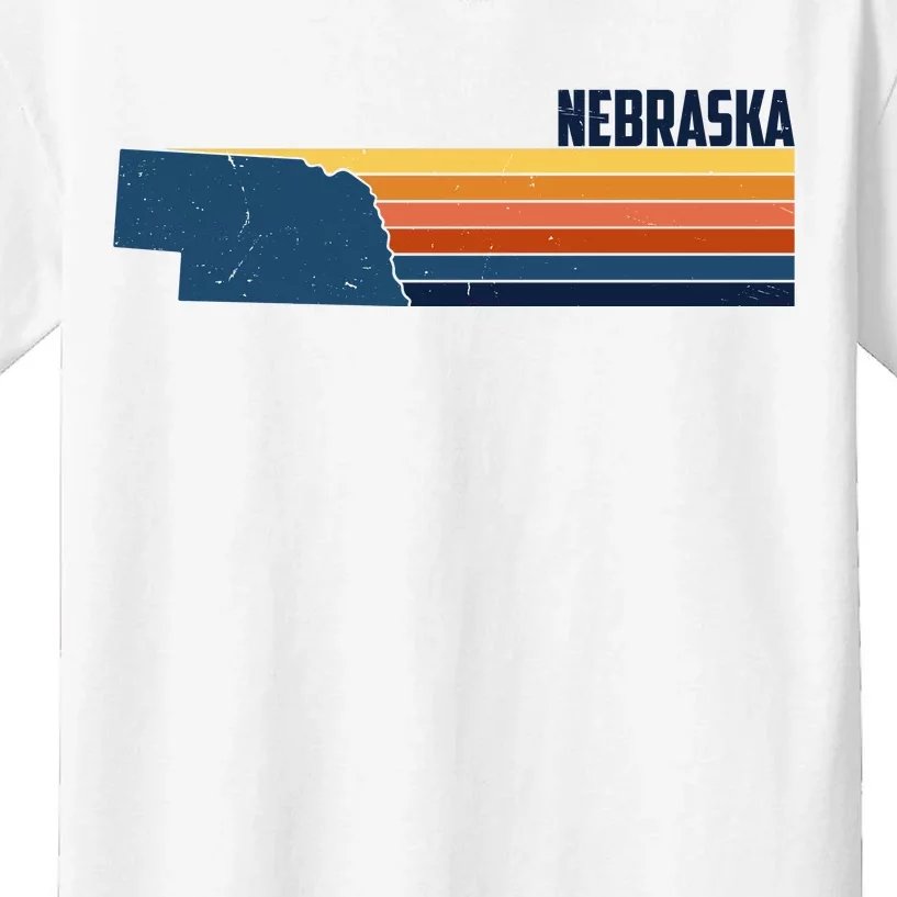 Nebraska Retro United States Kids T-Shirt