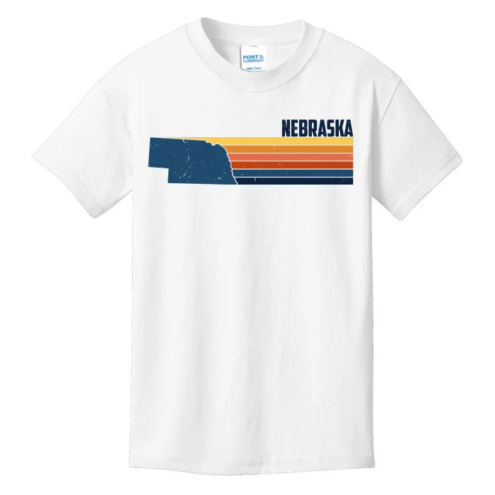 Nebraska Retro United States Kids T-Shirt