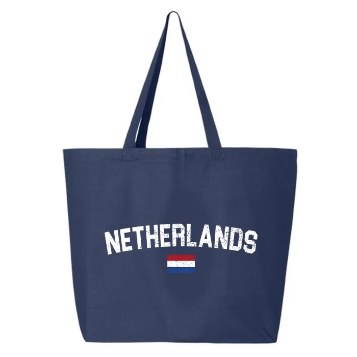 Netherlands Retro Vintage Flag 25L Jumbo Tote