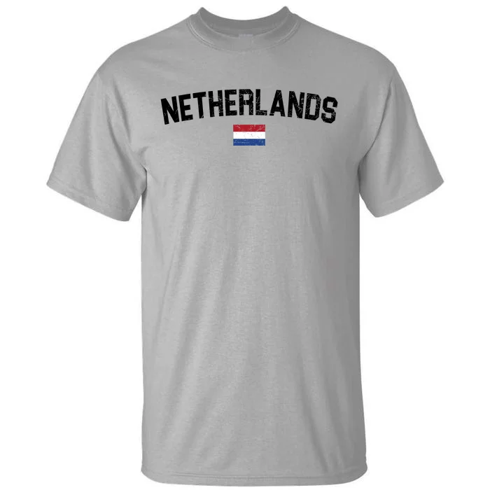 Netherlands Retro Vintage Flag Tall T-Shirt