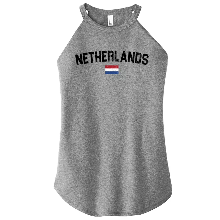 Netherlands Retro Vintage Flag Women’s Perfect Tri Rocker Tank