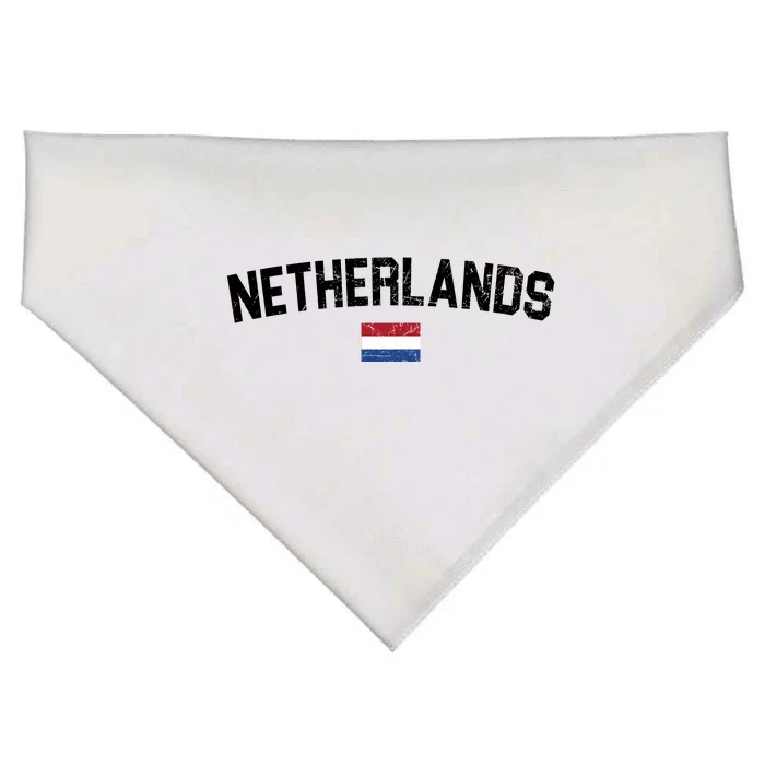 Netherlands Retro Vintage Flag USA-Made Doggie Bandana