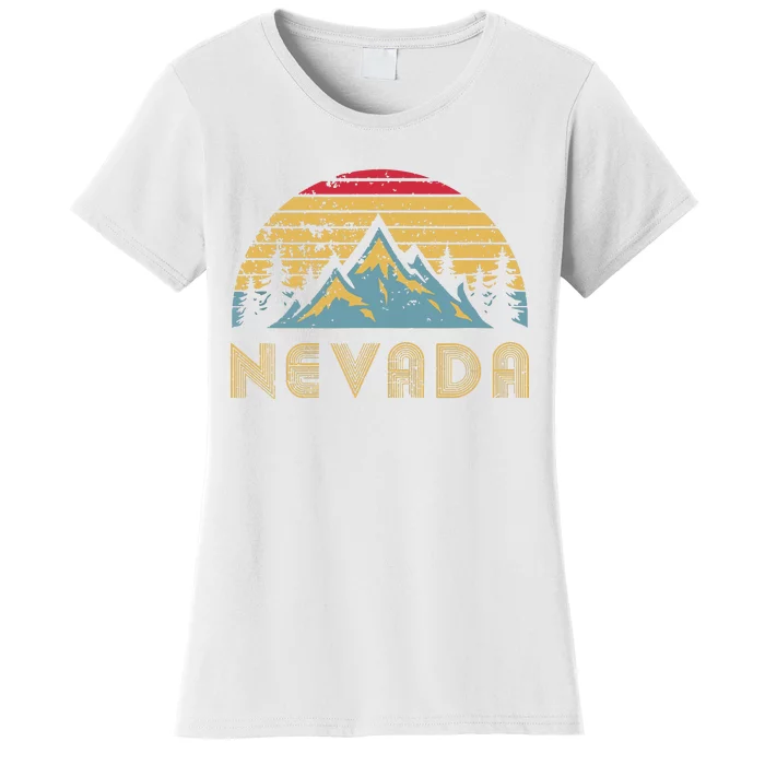 Nevada Retro Vintage Mountains Nature Hiking T Women's T-Shirt