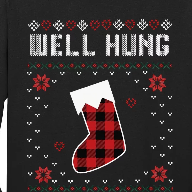 Nice Rack Well Hung Ugly Sweater Fun Couples Christmas Tall Long Sleeve T-Shirt