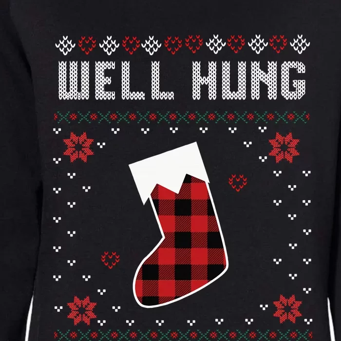 Nice Rack Well Hung Ugly Sweater Fun Couples Christmas Womens California Wash Sweatshirt