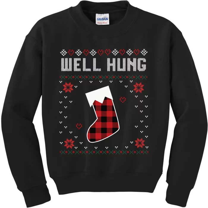 Nice Rack Well Hung Ugly Sweater Fun Couples Christmas Kids Sweatshirt