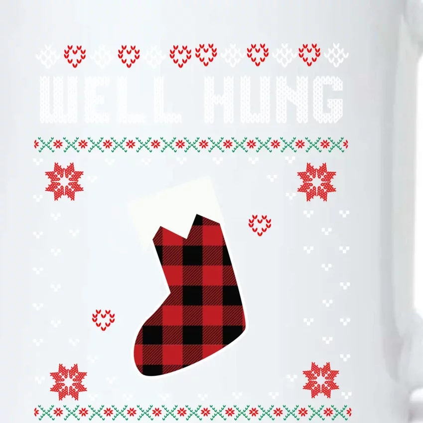 Nice Rack Well Hung Ugly Sweater Fun Couples Christmas Gift Black Color Changing Mug