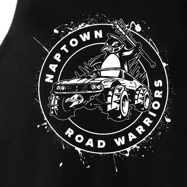 Naptown Road Warriors Penguin Mascot Ladies Tri-Blend Wicking Tank