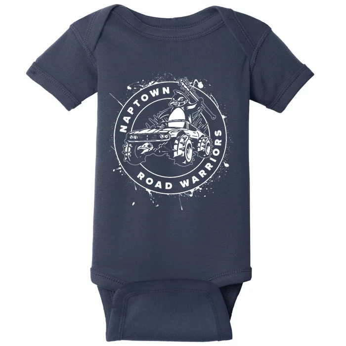 Naptown Road Warriors Penguin Mascot Baby Bodysuit