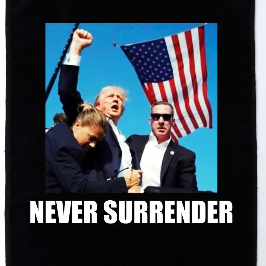 Never Surrender 2024 Take America Back Pennsylvania Rally Shooting Platinum Collection Golf Towel