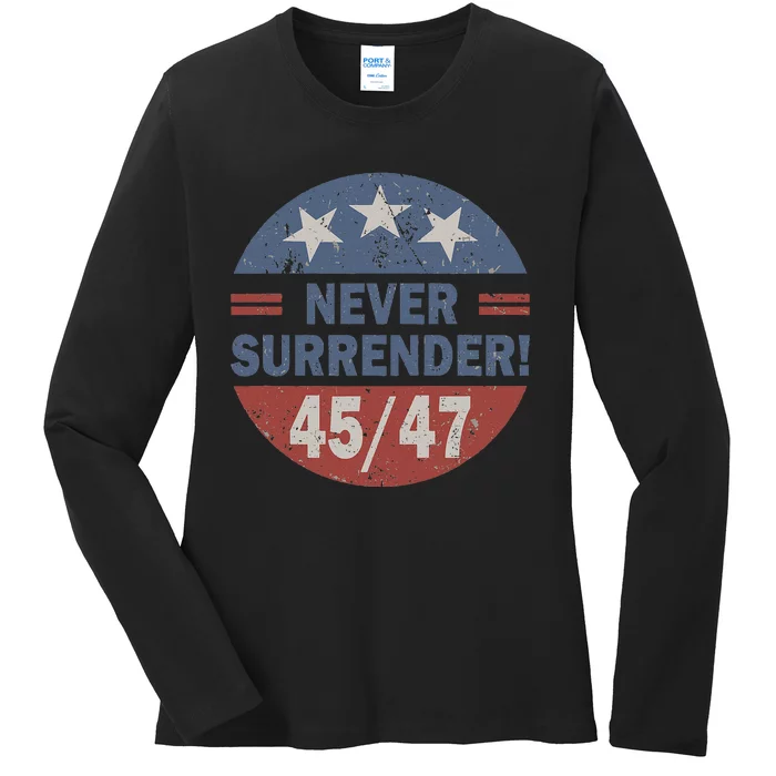 Never Surrender 4547 Ladies Long Sleeve Shirt