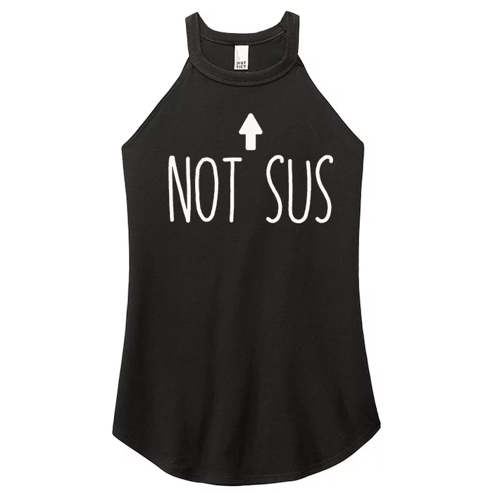 Not Sus Arrow Gaming Meme Matching Halloween Costume Funny Women’s Perfect Tri Rocker Tank