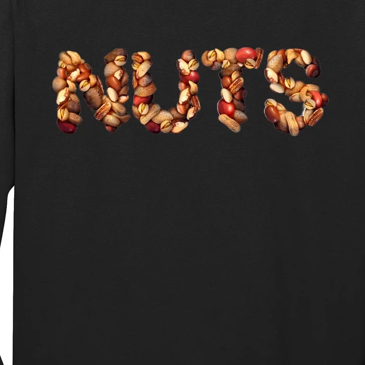 Nuts Symbol As Letters Long Sleeve Shirt