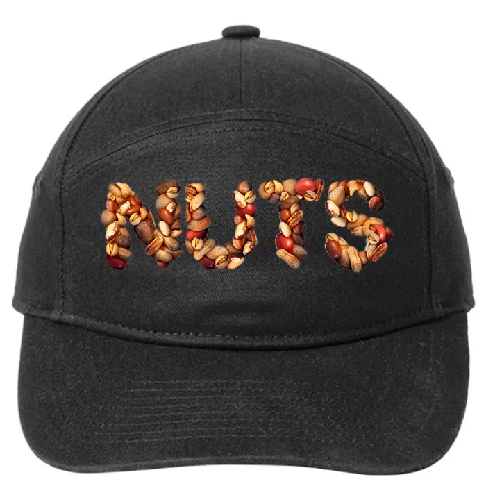 Nuts Symbol As Letters 7-Panel Snapback Hat