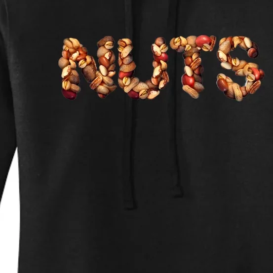 Nuts Symbol As Letters Women's Pullover Hoodie