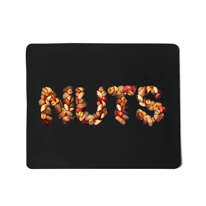 Nuts Symbol As Letters Mousepad