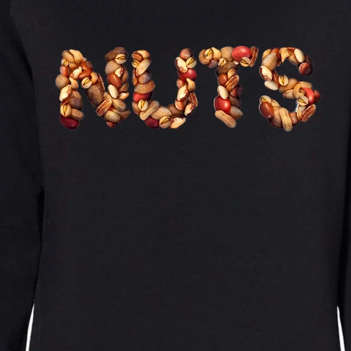 Nuts Symbol As Letters Womens California Wash Sweatshirt