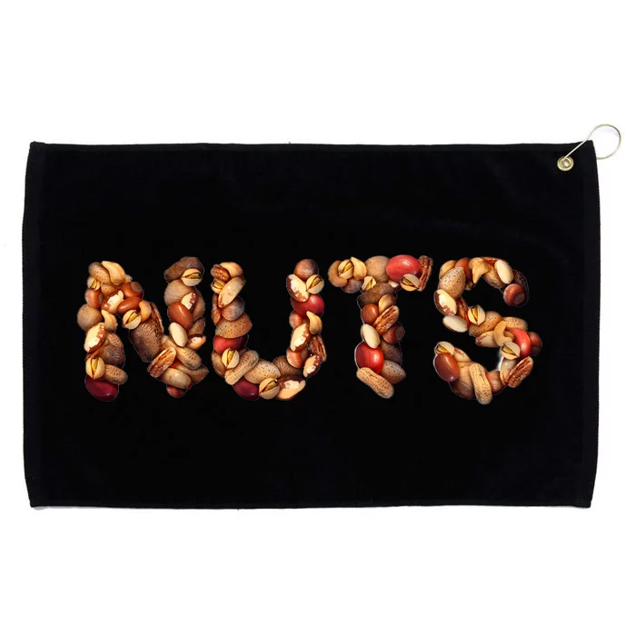 Nuts Symbol As Letters Grommeted Golf Towel