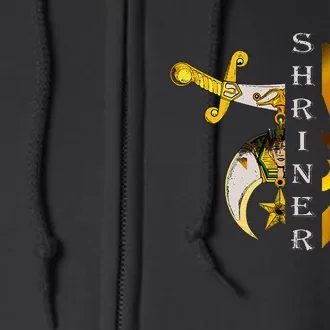 Noble Shriner And Mason Classic Symbol Full Zip Hoodie