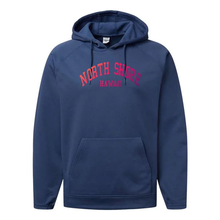 North Shore Aloha Hawaii Tribe Beach Gift Performance Fleece Hoodie