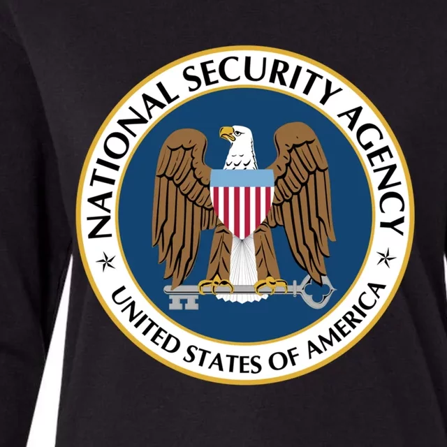 National Security Agency Nsa Military Intelligence Spy Eagle Gift Womens Cotton Relaxed Long Sleeve T-Shirt