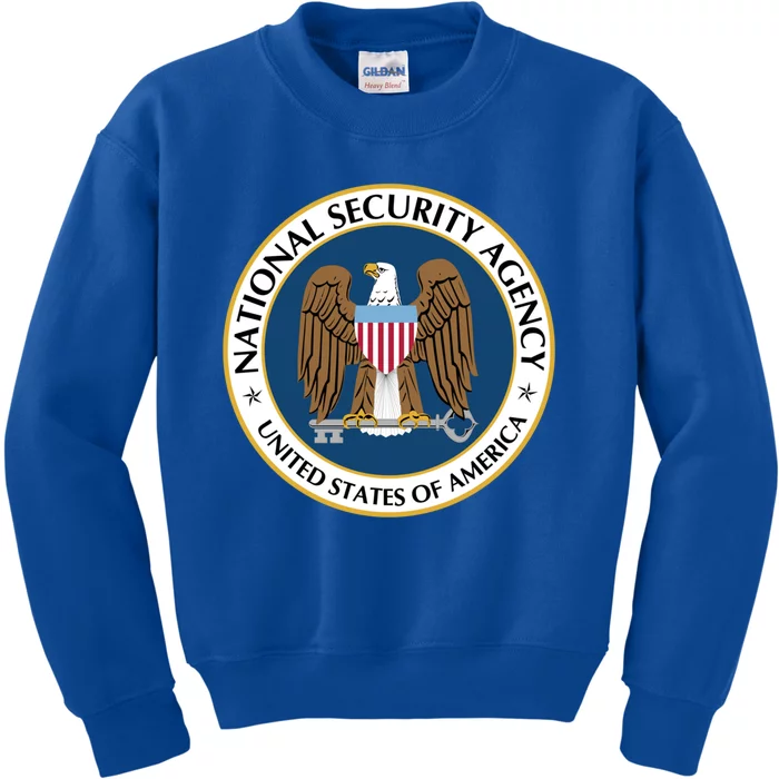 National Security Agency Nsa Military Intelligence Spy Eagle Gift Kids Sweatshirt