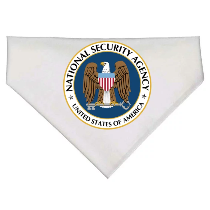 National Security Agency Nsa Military Intelligence Spy Eagle Gift USA-Made Doggie Bandana