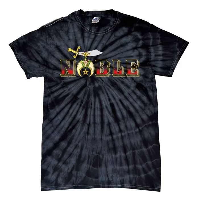 Noble Shriner Aaonms Emblem Aeaonms Mason Tie-Dye T-Shirt