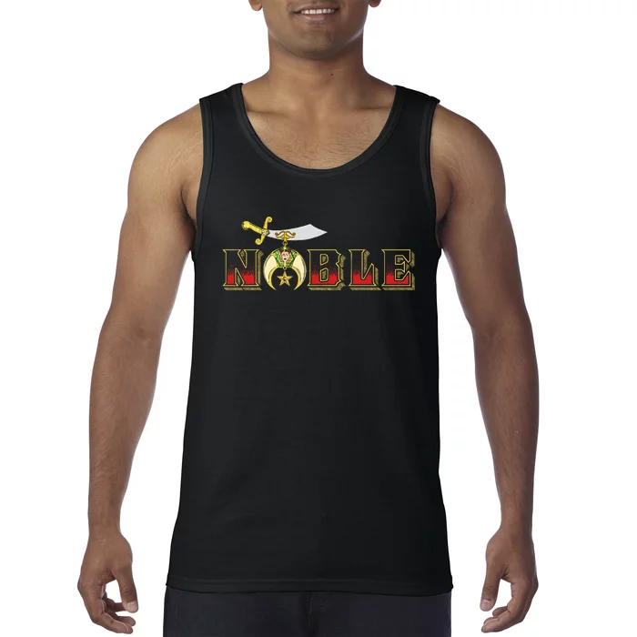 Noble Shriner Aaonms Emblem Aeaonms Mason Tank Top