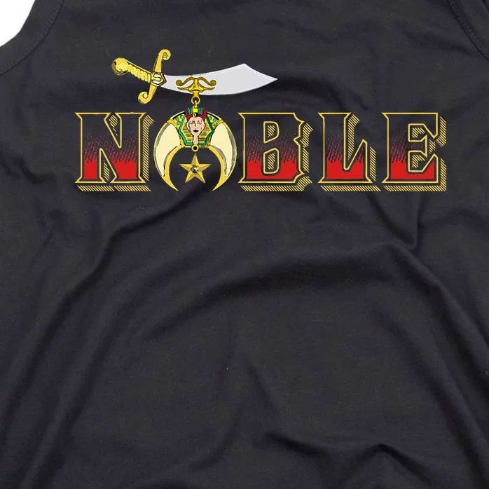 Noble Shriner Aaonms Emblem Aeaonms Mason Tank Top