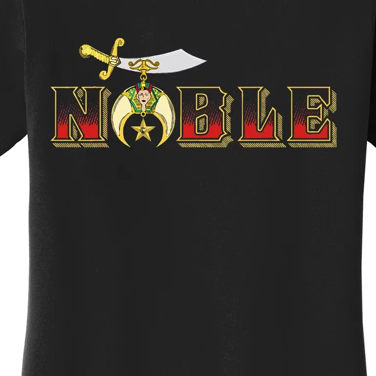 Noble Shriner Aaonms Emblem Aeaonms Mason Women's T-Shirt