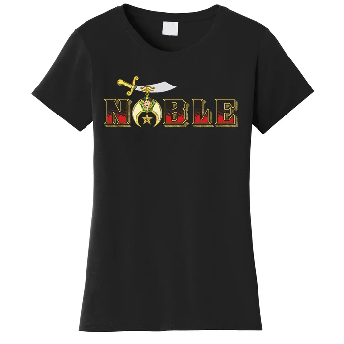 Noble Shriner Aaonms Emblem Aeaonms Mason Women's T-Shirt