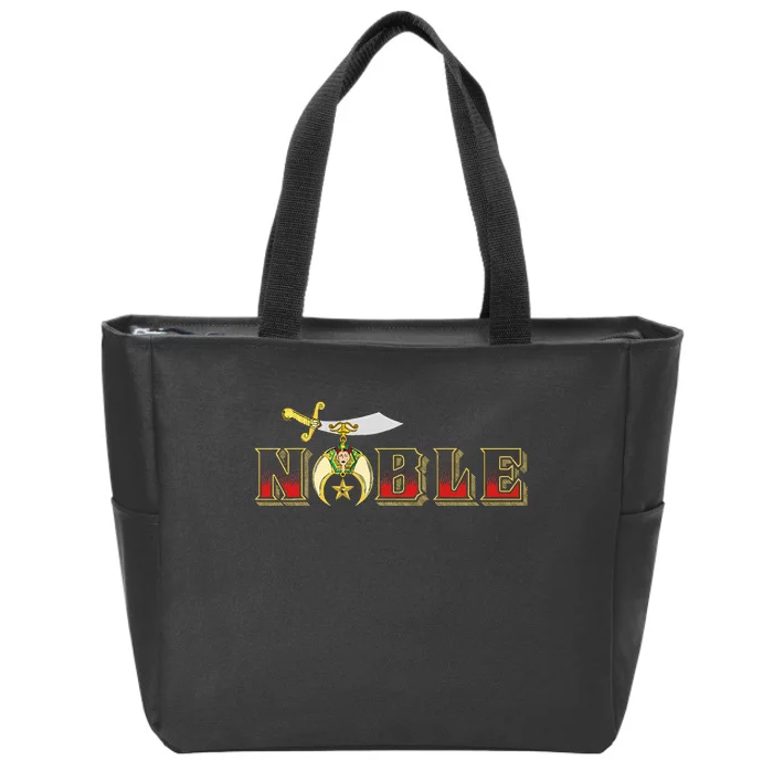 Noble Shriner Aaonms Emblem Aeaonms Mason Zip Tote Bag