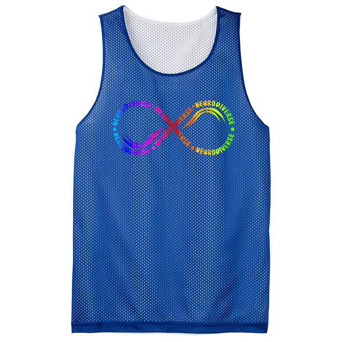 Neurodiverse Spectrum Autism Awareness Infinity Autistic Great Gift Mesh Reversible Basketball Jersey Tank