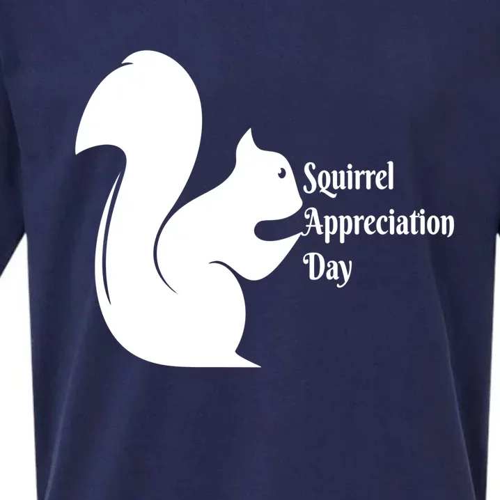 National Squirrel Appreciation Day Gift Funny Gift Sueded Cloud Jersey T-Shirt