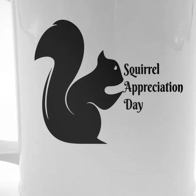 National Squirrel Appreciation Day Gift Funny Gift Front & Back Beer Stein