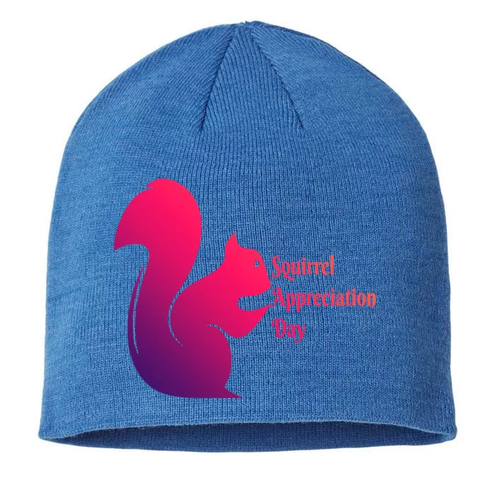 National Squirrel Appreciation Day Gift 8 1/2in Sustainable Knit Beanie