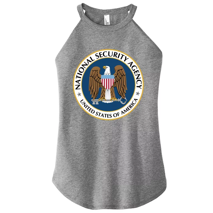 National Security Agency Nsa Military Intelligence Spy Eagle Gift Women’s Perfect Tri Rocker Tank