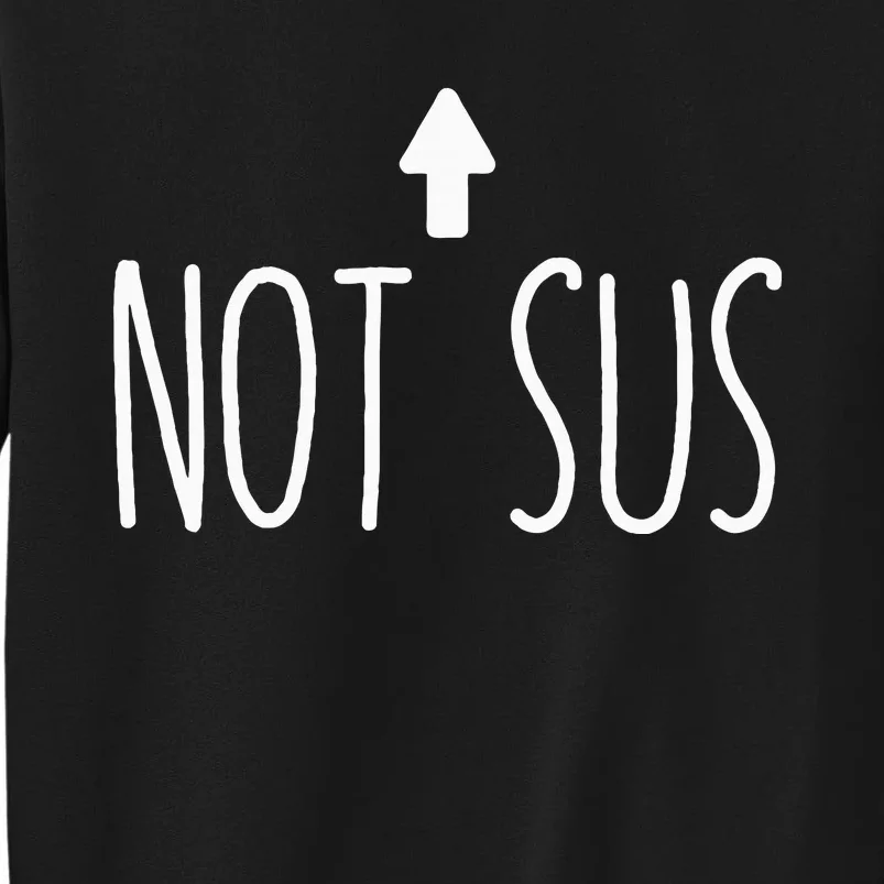 Not Sus Arrow Gaming Meme Matching Halloween Costume Funny Sweatshirt