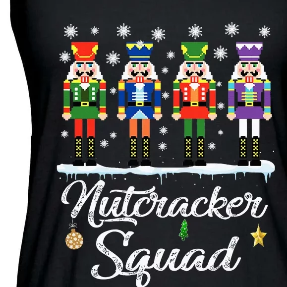 Nutcracker Squad Ballet Dance Matching Family Christmas Ladies Essential Flowy Tank