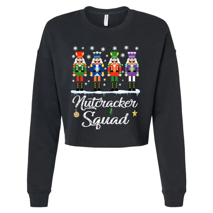 Nutcracker Squad Ballet Dance Matching Family Christmas Cropped Pullover Crew