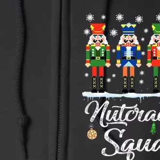 Nutcracker Squad Ballet Dance Matching Family Christmas Full Zip Hoodie