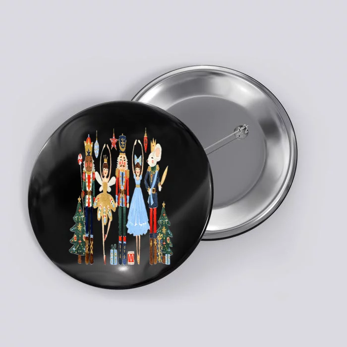 Nutcracker Squad Ballet Dance Matching Family Christmas Button