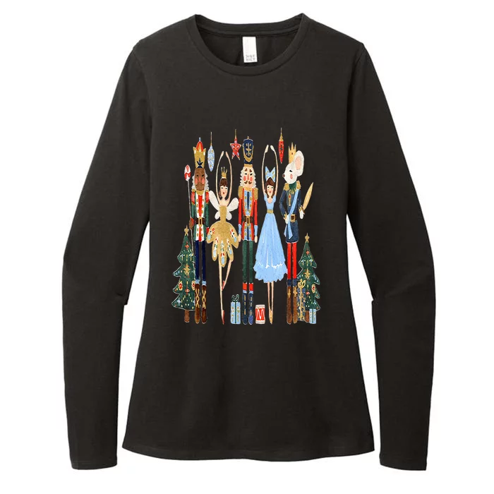 Nutcracker Squad Ballet Dance Matching Family Christmas Womens CVC Long Sleeve Shirt