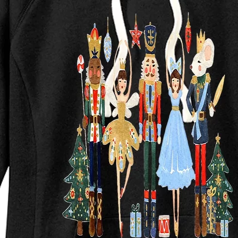 Nutcracker Squad Ballet Dance Matching Family Christmas Women's Fleece Hoodie