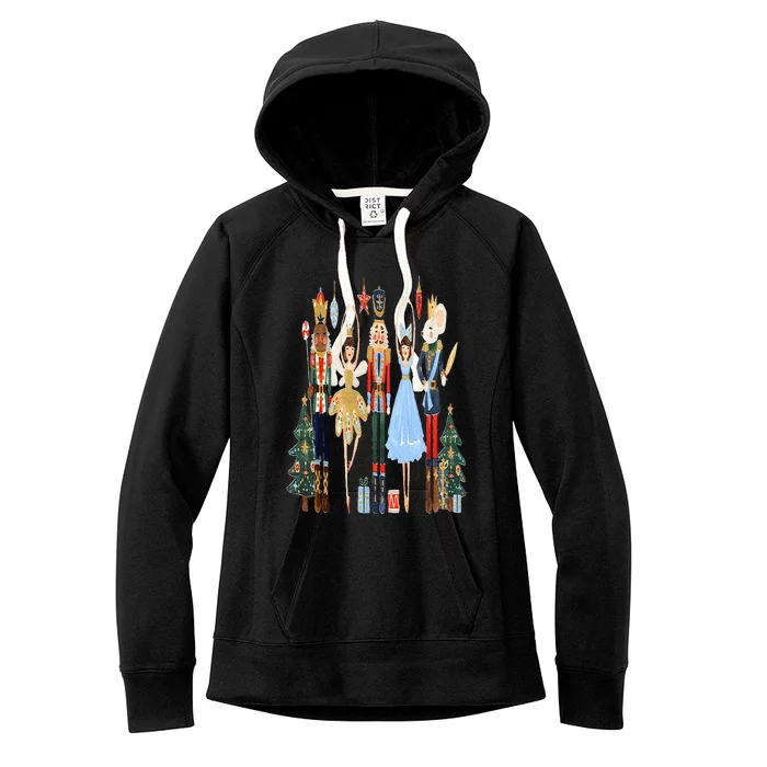 Nutcracker Squad Ballet Dance Matching Family Christmas Women's Fleece Hoodie