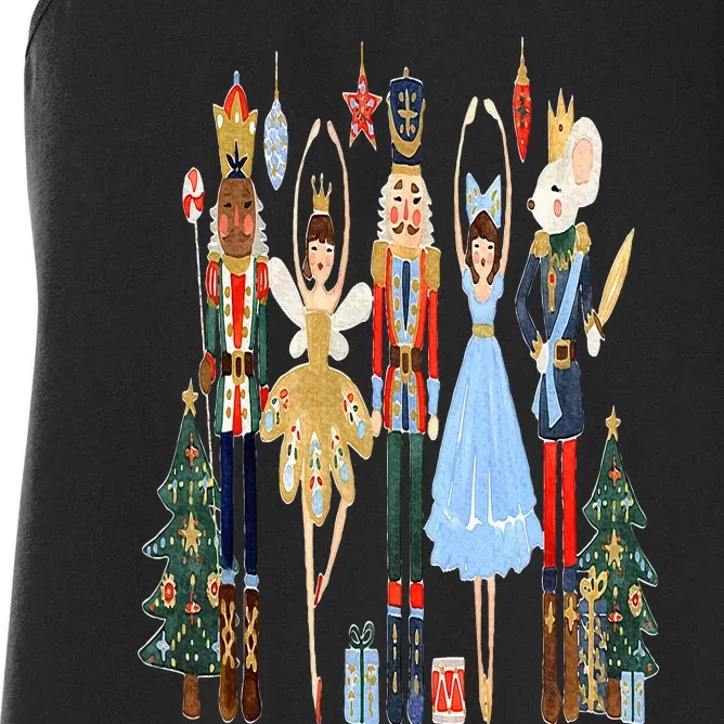 Nutcracker Squad Ballet Dance Matching Family Christmas Women's Racerback Tank