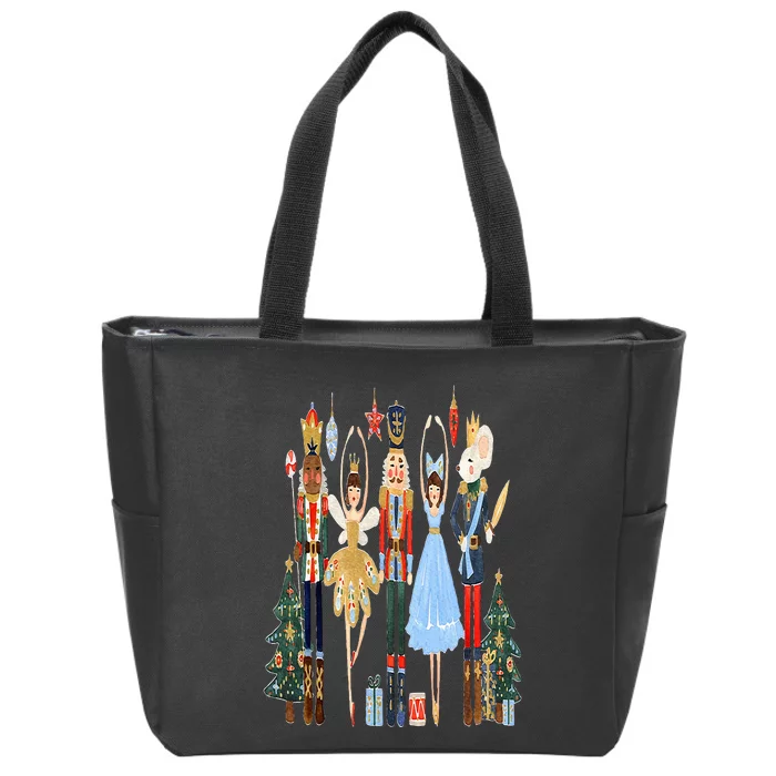 Nutcracker Squad Ballet Dance Matching Family Christmas Zip Tote Bag