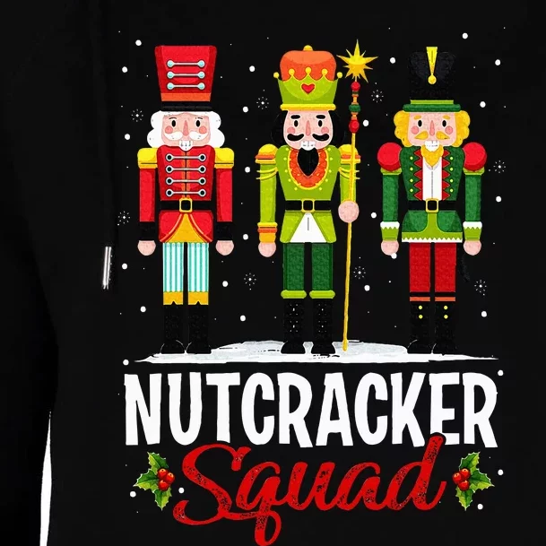 Nutcracker Squad Ballet Dance Matching Family Christmas Xmas Womens Funnel Neck Pullover Hood