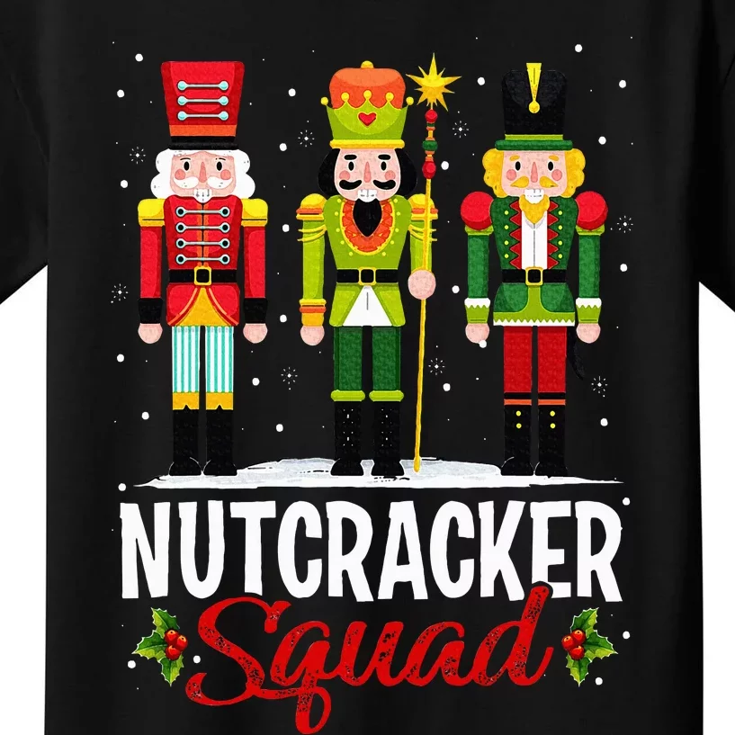 Nutcracker Squad Ballet Dance Matching Family Christmas Xmas Kids T-Shirt